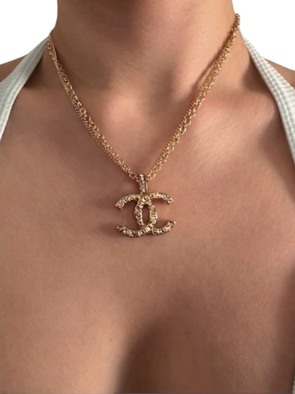 CHANEL Double-C Logo Necklace